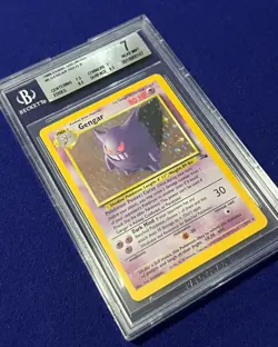 Beckett 7 Gengar Holo #5 Fossil Unlimited 1999 Pokemon - Image 2