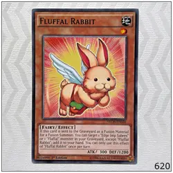 Fluffal Rabbit - NECH-EN020 - Common 1st Edition Yugioh - Image 1