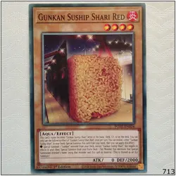 Gunkan Suship Shari Red - POTE-EN026 - Common 1st Edition Yugioh - Image 1