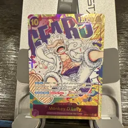 Namco Monkey.D.Luffy OP05-119 SEC Alt Art Foil One Piece CCG Awakening - Image 1