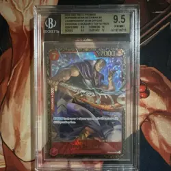 Bandai Benn Beckman OP09-009 SR Top 16 Prize 2023 One Piece Promos Beckett 9.5 - Image 1