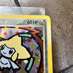 Pokemon TCG Jirachi EX Deoxys Holo SWIRL HP Card 9/107 See Pictures!! - Image 4