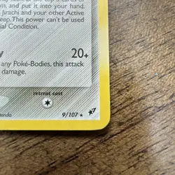 Pokemon TCG Jirachi EX Deoxys Holo SWIRL HP Card 9/107 See Pictures!! - Image 5