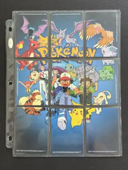 1999 Pokemon Cards TV Animation Series 1 Complete 9 card Puzzle Set (MP) - Image 1