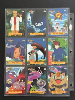 1999 Pokemon Cards TV Animation Series 1 Complete 9 card Puzzle Set (MP) - Image 2