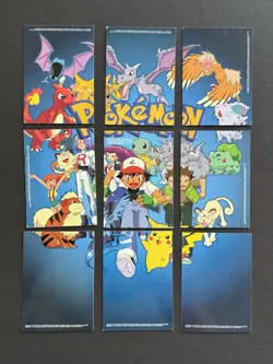 1999 Pokemon Cards TV Animation Series 1 Complete 9 card Puzzle Set (MP) - Image 4