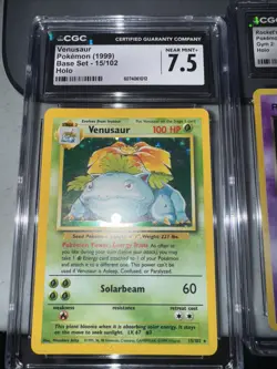 CGC 7.5 Venusaur 1999 Base Set 15/102 Holo Pokemon Card - Image 1