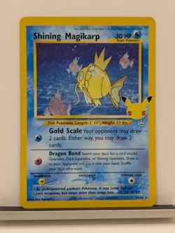 Pokemon Shining Magikarp Card 66/64 Celebrations 25th Anniversary Edition #1 - Image 1