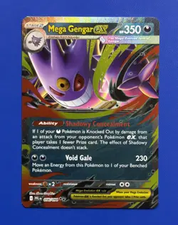 🔥 Mega Gengar ex 056/094 Phantasmal Flames - NEAR MINT Double Rare Pokemon Card - Image 1