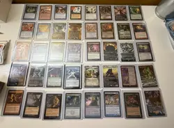 74 Magic the Gathering MTG card lot with R, MY, UC, C Pics For List READ - Image 1