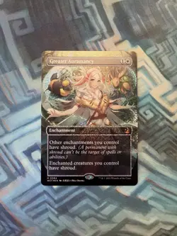 Confetti Foil Greater Auramancy Anime Borderless NM Unplayed Wilds of Eldraine - Image 2