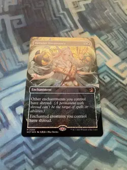 Confetti Foil Greater Auramancy Anime Borderless NM Unplayed Wilds of Eldraine - Image 4