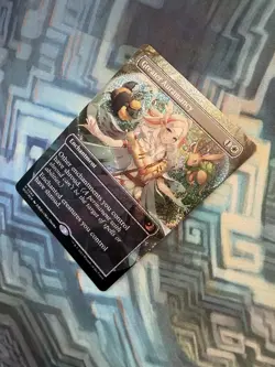 Confetti Foil Greater Auramancy Anime Borderless NM Unplayed Wilds of Eldraine - Image 5