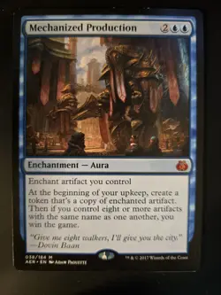 Mechanized Production NM Aether Revolt MTG FREE SHIPPING - Image 1