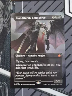 MTG #318 Bloodthirsty Conqueror (Borderless) Foundations Regular - Image 1