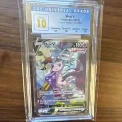 Pokemon Mew V Full Art Ultra Rare Holo Swsh08 Fusion Strike #251/264 10 PRISTINE - Image 1