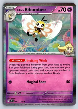 LILLIE'S RIBOMBEE 067/159 RARE JOURNEY TOGETHER POKEMON HOLO NM - Image 1