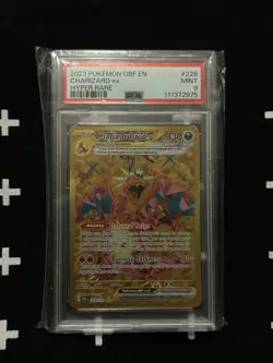 2023 POKEMON OBF EN-OBSIDIAN FLAMES HYPER RARE #228 CHARIZARD EX PSA 9 - Image 1