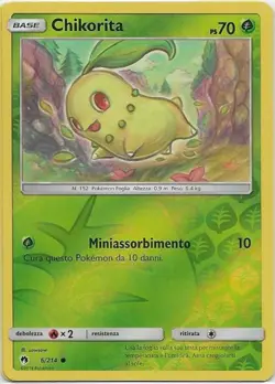POKEMON CHIKORITA 6/214 COMUNE REVERSE HOLO TUONI PERDUTI THE REAL_DEAL SHOP - Image 1