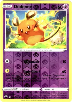 POKEMON DEDENNE 085/195 NON COMUNE REVERSE HOLO TEMPESTA ARGENTATA INGLESE - Image 1