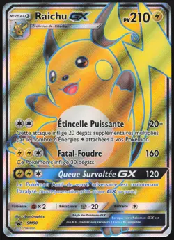 Carte Pokemon Raichu-GX SM90 Promo SM Francais - Image 1