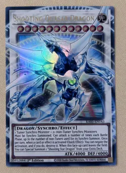 Shooting Quasar Dragon RA05-EN143 Ultra Rare 1st Ed OVERFRAME - Image 1