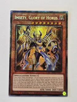 Imsety, Glory of Horus RA05-EN027 Starlight Rare Yugioh Rarity Collection 5 Mint - Image 1