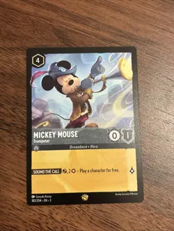 MICKEY MOUSE #182/204 Legendary NON-FOIL Disney Lorcana Into the Inklands 2024 - Image 1