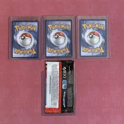 Pokemon Series 1 Bulbasaur Charmander Squirtle 3 Cards Lot in English - Image 2