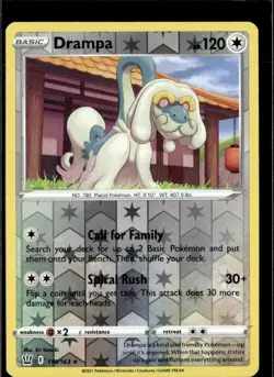 Pokemon Drampa 119/163 Battle Styles Reverse Holo Rare 3 Card Lot - Image 1