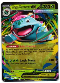 Mega Venusaur ex 003/132 - Mega Evolution Double Rare Pokemon TCG - M/LP Card - Image 1