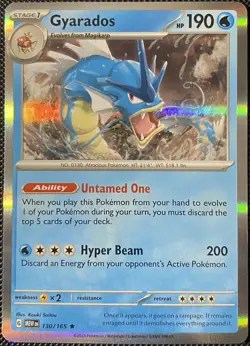 Gyarados 130/165 Sv: Scarlet & Violet 151 Holo - Pokemon Card - Image 1