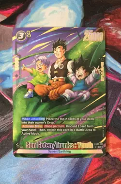 Son Goten/Trunks Youth FB07-105 Alternate Art Wish For Shenron Dragon Ball Card - Image 1