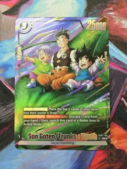 Son Goten/Trunks Youth FB07-105 Alternate Art Wish For Shenron Dragon Ball Card - Image 2