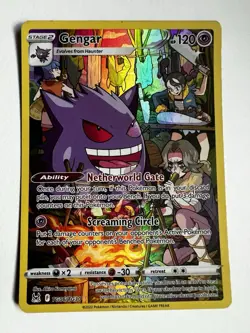 Pokemon TCG Gengar Full Art Holo Rare Card TG06/TG30 Lost Origin - Image 1