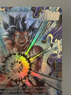 Son Goku FB09-037 Alternate Art Dual Evolution Dragon Ball Card English Fusion - Image 3