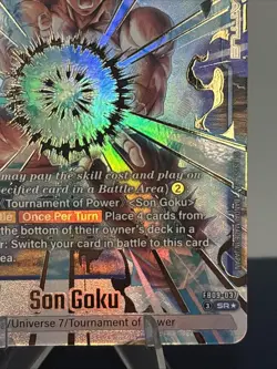 Son Goku FB09-037 Alternate Art Dual Evolution Dragon Ball Card English Fusion - Image 4