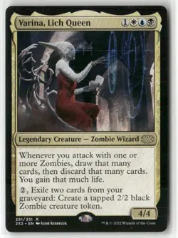 Varina, Lich Queen Normal R Double Masters 2022 291 NM - Image 1