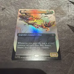 Blech, Loafing Pest (Borderless) #298 (Foil) NM Secrets of Strixhaven Magic MTG - Image 1