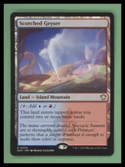 Scorched Geyser - Secrets of Strixhaven - NM-Mint - MTG - Image 1