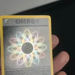 Rainbow Energy 17/82 Team Rocket Holo Rare Pokemon Card Played - Image 3