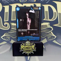 One Piece Card Game TCG Dracule Mihawk P-052 Premium Live Action Collection - Image 1