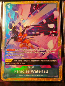 ONE PIECE ENGLISH CARD HOLO GAME CARTE PARADISE WATERFALL OP01-057 ALT EN NM - Image 1