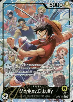One Piece TCG • Monkey.D.Luffy OP15-098 • Alternate Artwork-Leader • ENG/NM - Image 1