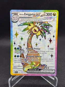 Alolan Exeggutor ex 225/191 SSP Surging Sparks NM Full Art Pokemon Card - Image 1