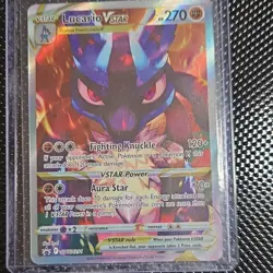 Pokemon Lucario VSTAR SWSH291 Promo Full Art Holo 270 HP Sword & Shield Card - Image 1