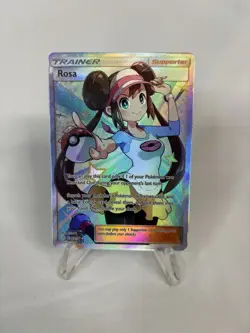 Pokemon TCG Rosa Trainer Cosmic Eclipse Full Art Card 236/236 - Image 1
