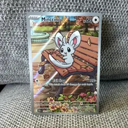 Minccino 152/086 Illustration Rare Sv: Black Bolt Holo Pokemon Card - Image 1
