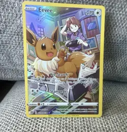 Pokemon Eevee Full Art 70 HP TG11/TG30 Brilliant Stars Trainer Gallery Card - Image 1