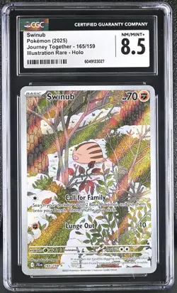 Swinub Illustration Rare Journey Together 165/159 Illustration Rare Pokemon Card - Image 1